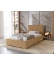 GOLDEN single upholstered bedroom bed with bed base and storage space for bedding4