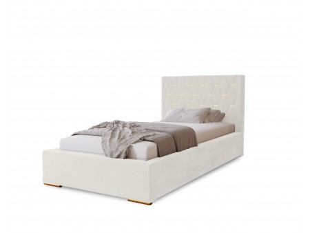 GOLDEN – gepolstertes Einzelbett für das Schlafzimmer mit Bettrahmen und Bettkasten17