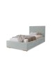 GOLDEN single upholstered bedroom bed with bed base and storage compartment for bedding