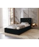 GOLDEN single upholstered bedroom bed with bed base and storage compartment for bedding