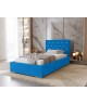 GOLDEN single upholstered bedroom bed with bed base and storage compartment for bedding