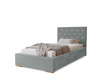 GOLDEN – gepolstertes Einzelbett für das Schlafzimmer mit Bettgestell und Bettkasten23