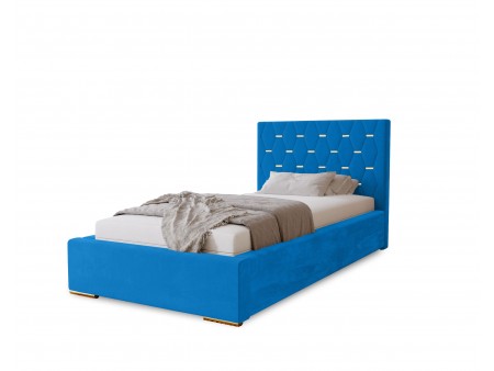 GOLDEN – gepolstertes Einzelbett für das Schlafzimmer mit Bettgestell und Bettkasten