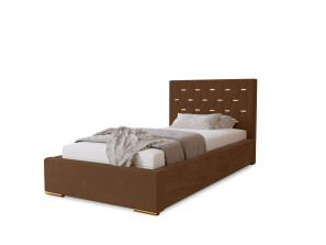 GOLDEN single upholstered bedroom bed with bed base and storage compartment for bedding9