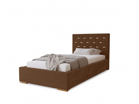 GOLDEN – gepolstertes Einzelbett für das Schlafzimmer mit Bettrahmen und Bettkasten9