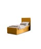 NATURE single continental bed with built-in mattress and storage compartment 6