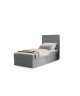 NATURE single upholstered bedroom bed with built-in mattress and storage compartment 7