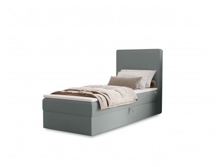 NATURE single upholstered bedroom bed with built-in mattress and storage compartment 7