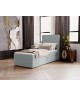 NATURE single upholstered bedroom bed with built-in mattress and storage compartment 9