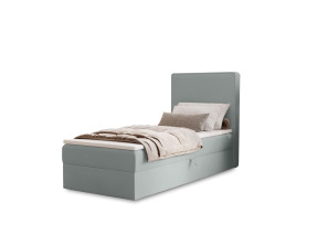 NATURE-Einzelbett für das Schlafzimmer mit Polsterung, integrierter Matratze und Stauraum 10