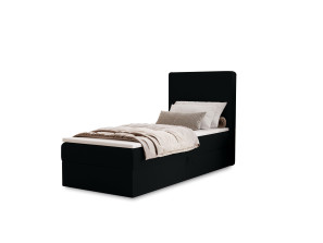 NATURE single upholstered bedroom bed with built-in mattress and storage compartment 12