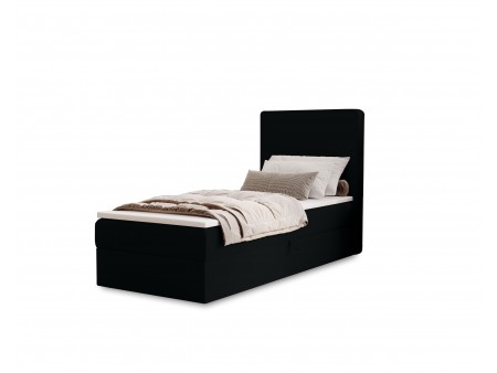 NATURE single upholstered bedroom bed with built-in mattress and storage compartment 12