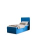 NATURE single upholstered bedroom bed with built-in mattress and storage compartment 14