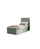 NATURE single upholstered bedroom bed with built-in mattress and storage compartment 16