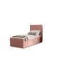 NATURE single upholstered bedroom bed with built-in mattress and storage compartment 18