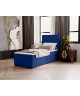 NATURE single upholstered bedroom bed with built-in mattress and storage compartment 21