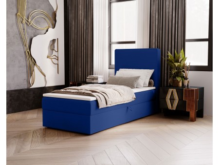NATURE single upholstered bedroom bed with built-in mattress and storage compartment 21