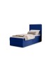 NATURE single upholstered bedroom bed with built-in mattress and storage compartment 22