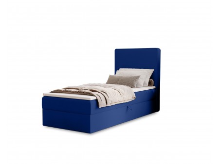 NATURE single upholstered bedroom bed with built-in mattress and storage compartment 22