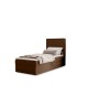 NATURE single continental bed with built-in mattress and storage compartment 1