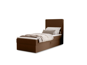 NATURE single continental bed with built-in mattress and storage compartment 1