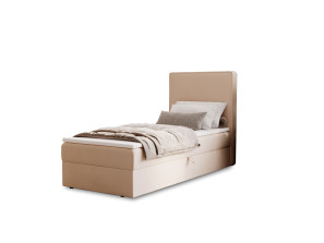 NATURE single upholstered bedroom bed with built-in mattress and storage compartment23