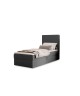 NATURE single continental bed with built-in mattress and storage compartment