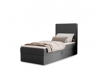 Einzelbett „NATURE“ im Kontinentalstil mit integrierter Matratze und Stauraum