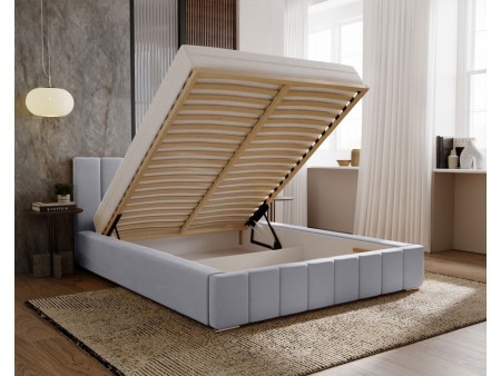 NERO-Polsterbett für das Schlafzimmer mit Bettrahmen und Bettkasten 1