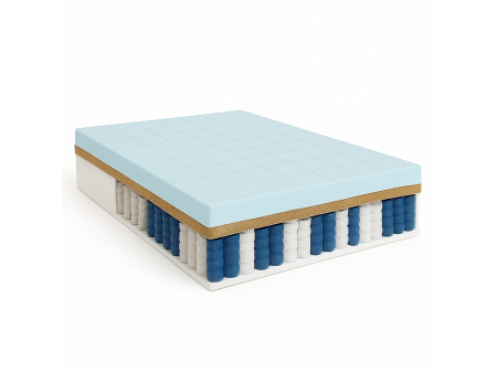 Materac KRĘGOSEN 140x200x27 pianka T25, pocket, kokos, profilowana pianka, antyalergiczny, przeciwodleżynowy, 7 stref
