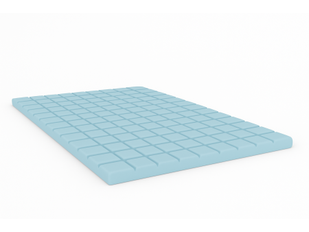 Matratzenauflage KOSTKA 100x200x5, Bettauflage, H3 mittelhart, profiliert, beidseitig nutzbar, antiallergisch
