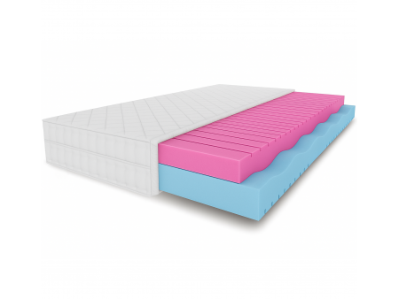 MARPUR H2/H3 foam mattress, reversible, T25 foam, massage layer, height 20cm
