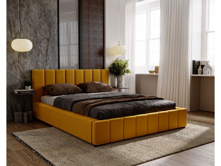 Polsterbett NERO 140x200, Bettrahmen + Stauraum – Magic Velvet 2215 – VERSAND INNERHALB VON 5 ARBEITSTAGEN
