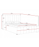 Polsterbett DREAM 140x200, Bettrahmen + Stauraum – Magic Velvet 2212 – VERSAND INNERHALB VON 5 ARBEITSTAGEN