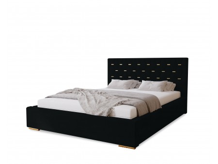 Polsterbett GOLDEN 160x200, Bettrahmen + Stauraum – Magic Velvet 2219 – VERSAND INNERHALB VON 5 ARBEITSTAGEN