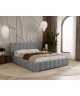 Polsterbett NERO 160x200, Bettrahmen + Stauraum – Magic Velvet 2217 – VERSAND INNERHALB VON 5 ARBEITSTAGEN