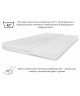 TOP5 160x200x5 mattress topper, bed topper, H3, medium-firm, reversible, hypoallergenic