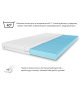 140x200x14 massage mattress topper, bed topper, H3 medium-firm, contoured, reversible, hypoallergenic