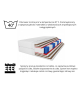 Materac kieszeniowy PLUS SIZE COMBO 160x200x31 – bardzo twardy H5, kokos, pianka T25, pocket, dwustronny, antyalegriczny