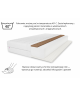Materac dla dziecka 60x120x10cm H3 BABY LATEX KOKOS