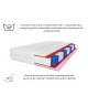 Materac kieszeniowy 90x200 CAILANO H3, visco, pocket, 7 stref, dwustronny, antyalergiczny, wys. 25cm