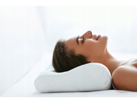Contoured orthopaedic rehabilitation pillow, 60x35x15 cm