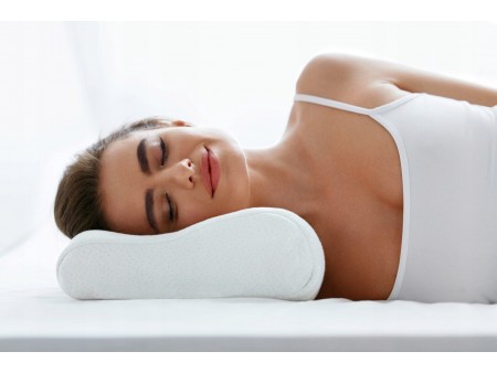 Contoured orthopaedic rehabilitation pillow, 60x35x15 cm