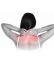 Contoured orthopaedic rehabilitation pillow, 60x35x12 cm