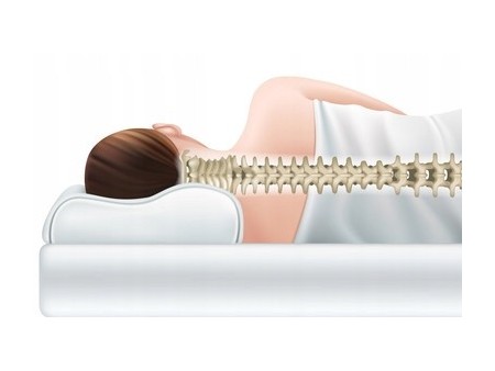 Contoured orthopaedic rehabilitation pillow, 60x35x12 cm