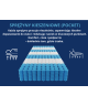 Taschenfederkernmatratze 100x200 LAMBADA KOKOS H4, 16 cm, antiallergisch, T25-Schaumstoff, Pocket