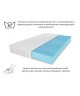 NICOLE foam mattress 100x200x10 – T25 foam, massage, reversible, H3 medium-firm, 7 zones, breathable
