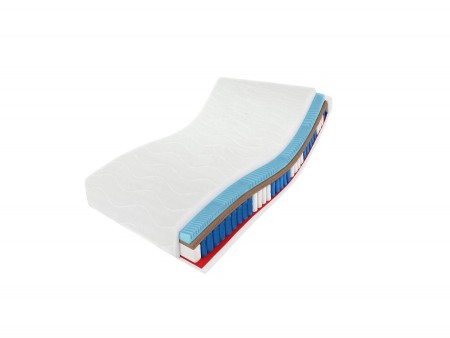 PREMIUM KOKOS H3/H4 pocket spring mattress, 100x200, massage layer, pocket springs, coconut fibre, 7 zones, height 27cm 4