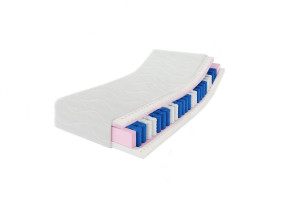 Taschenfederkernmatratze 180x200 PARIS, Latex, 7 Zonen, antiallergisch, H3, T25-Schaumstoff, Höhe 27 cm 1