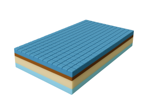 Schaumstoffmatratze BALANCE H3/H4, T30-Schaumstoff, profilierter Schaumstoff, antiallergisch, natürlich, Höhe 15 cm 1